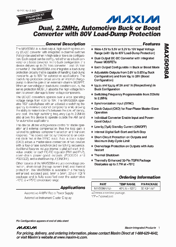 MAX5098A_1122674.PDF Datasheet