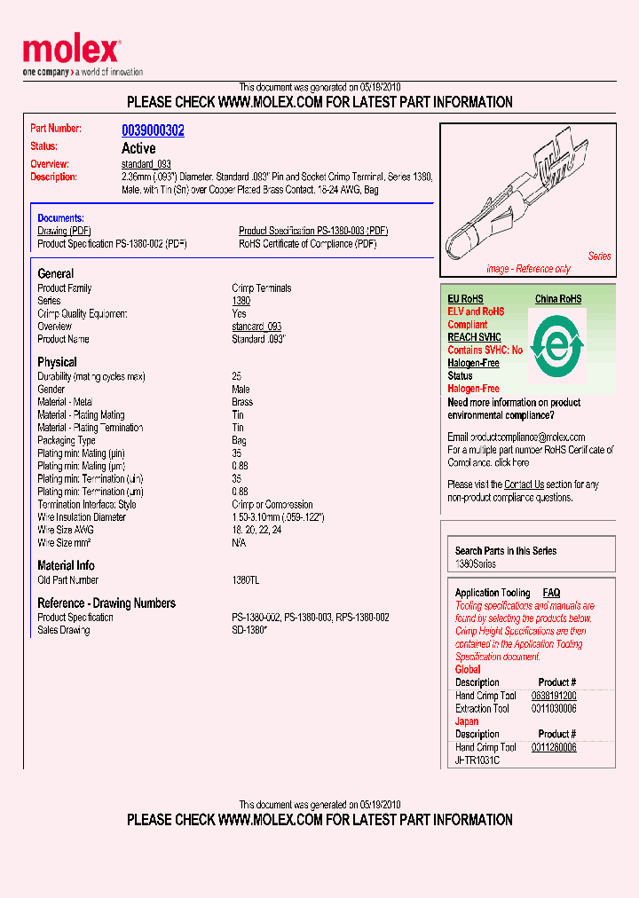39-00-0302_1123207.PDF Datasheet