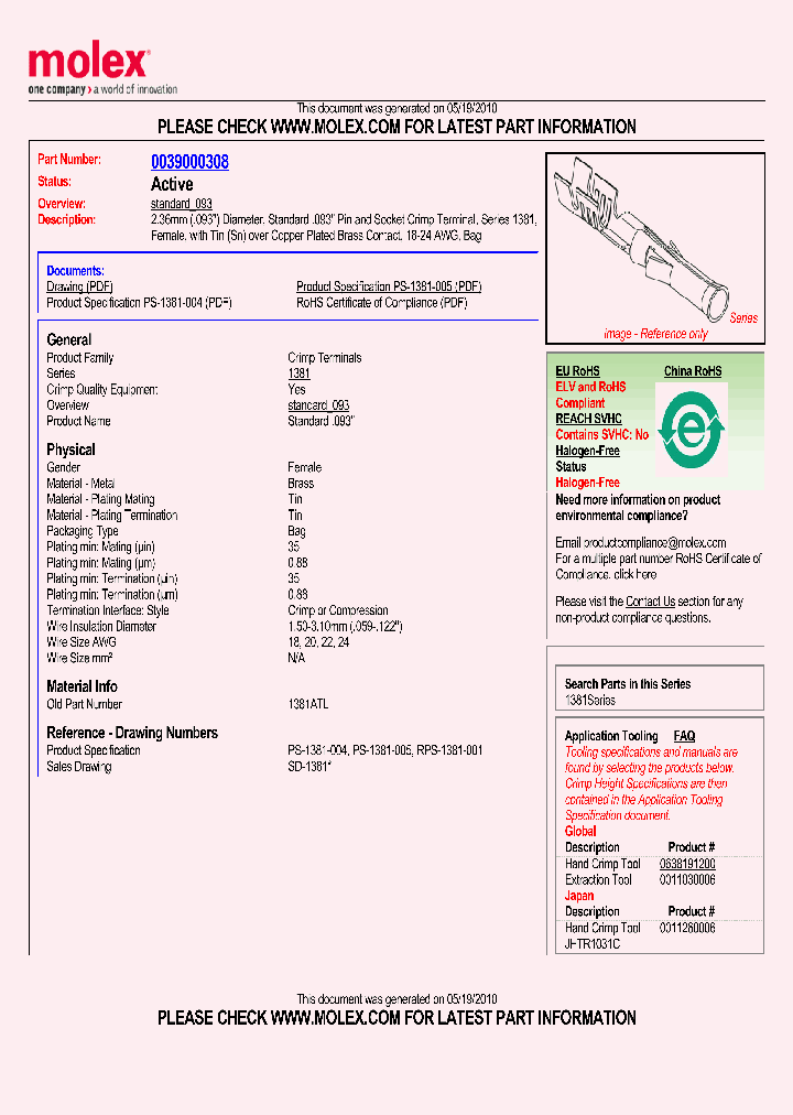 39-00-0308_1123209.PDF Datasheet