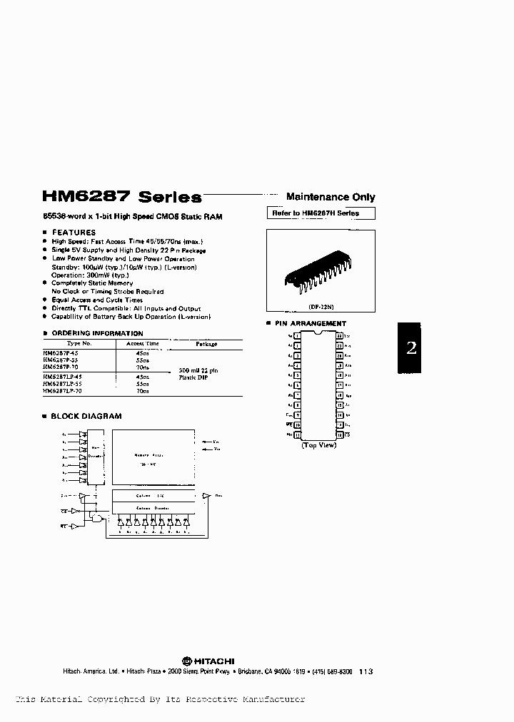 HM6287_691111.PDF Datasheet