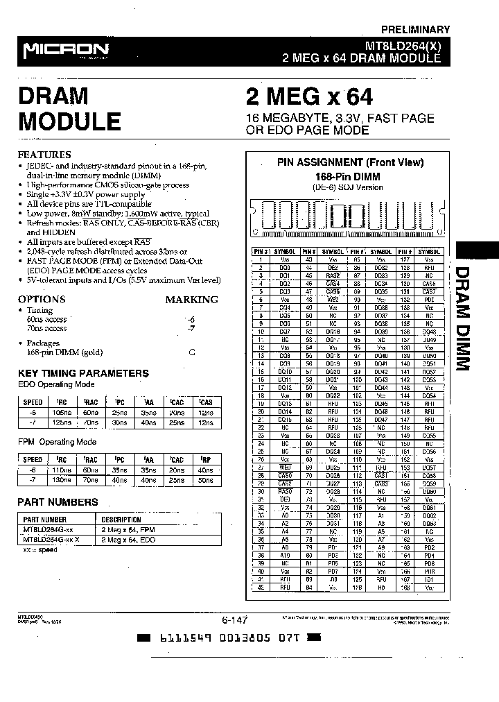 MT8LD264G-6_692725.PDF Datasheet