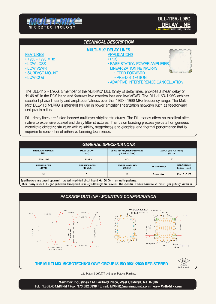 DLL-115R-196G_1125364.PDF Datasheet