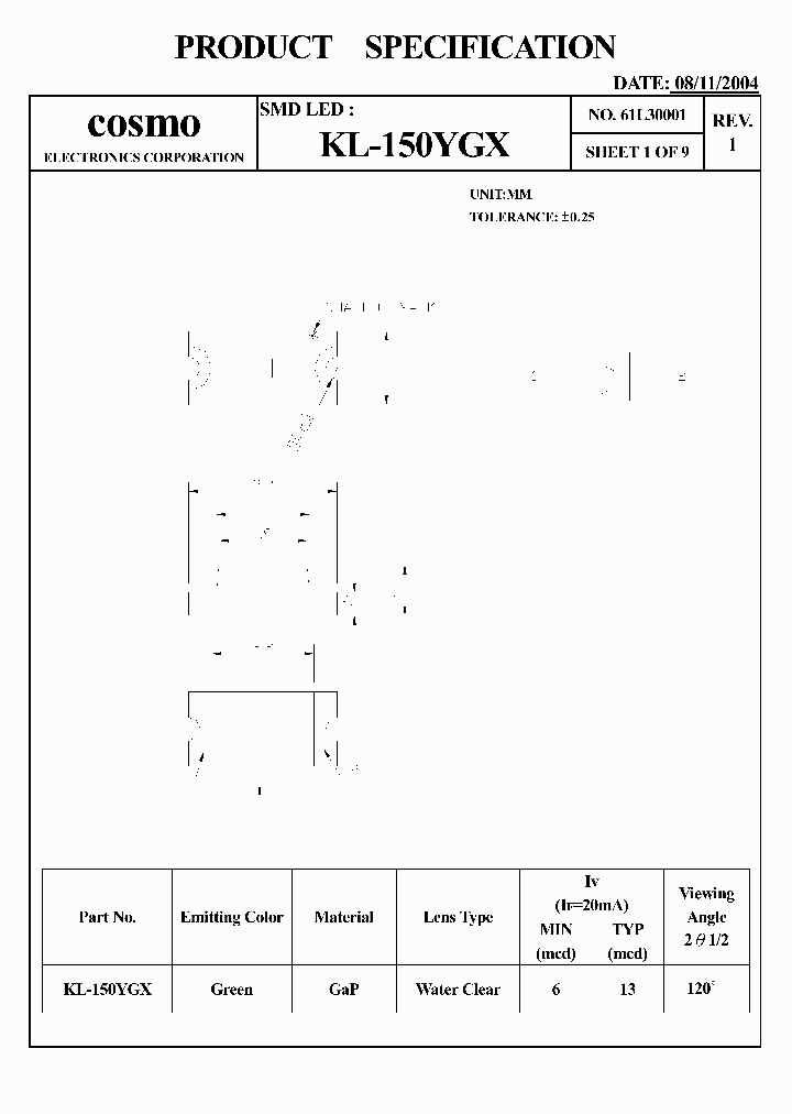 KL150YGX_1027612.PDF Datasheet