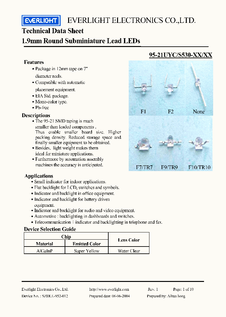 95-21UYC-S530-XX-XX_1128978.PDF Datasheet