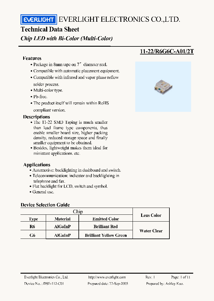 11-22-R6G6C-A01-2T_1128998.PDF Datasheet