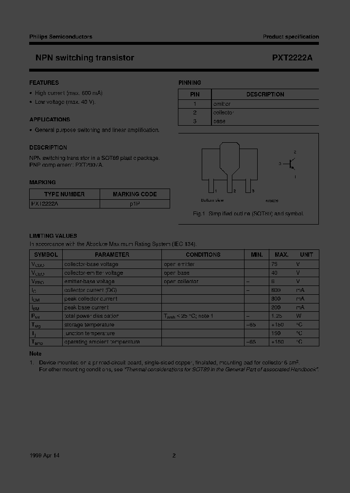 PXT2222ATR_702771.PDF Datasheet