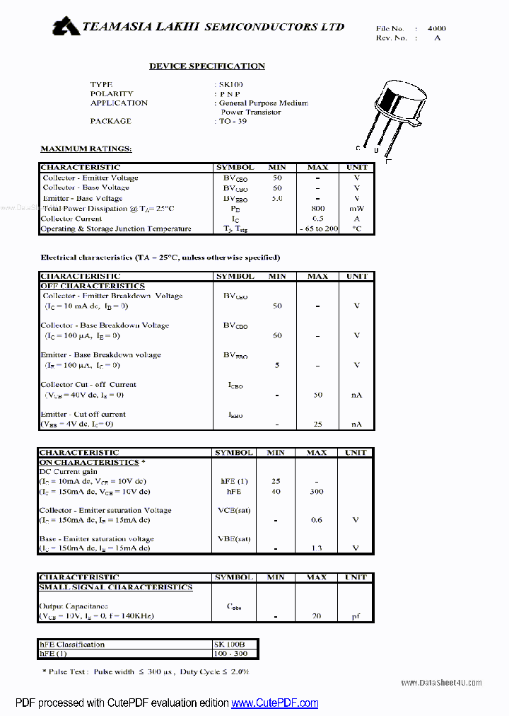 SK100_827669.PDF Datasheet