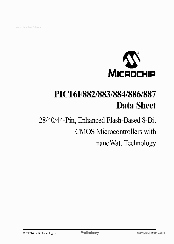 PIC16F883_828532.PDF Datasheet