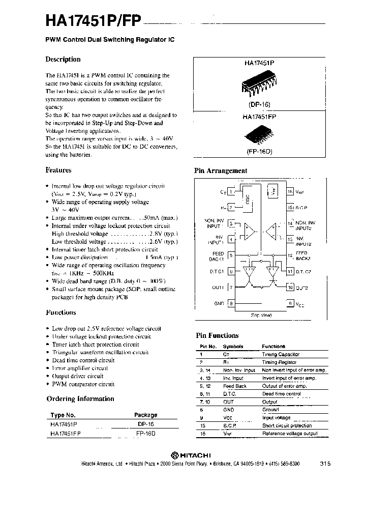 HA17451FP_703723.PDF Datasheet