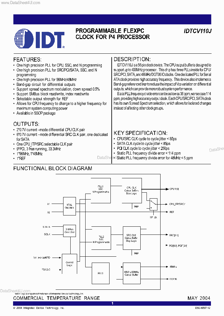 IDTCV110J_830336.PDF Datasheet