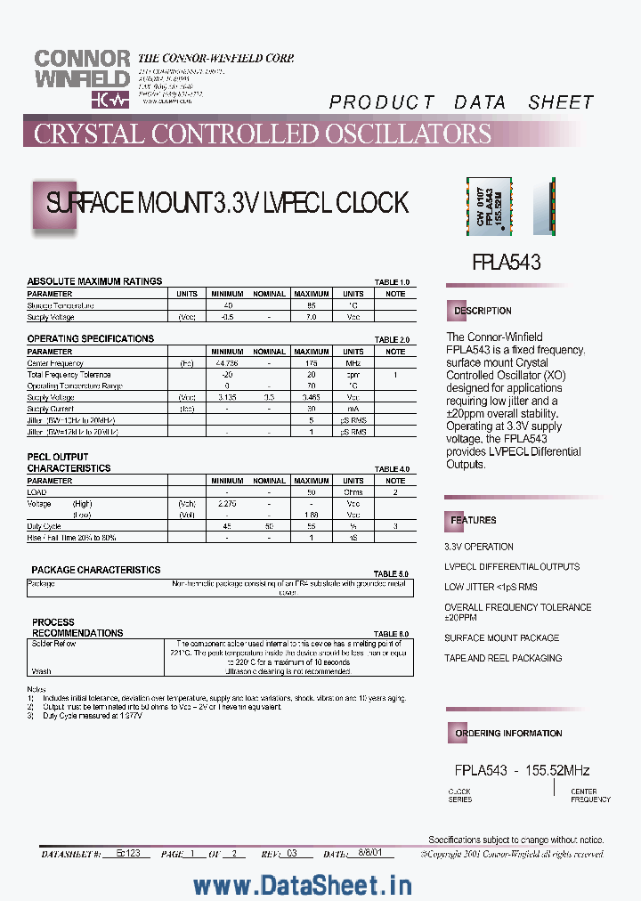 FPLA543_830667.PDF Datasheet