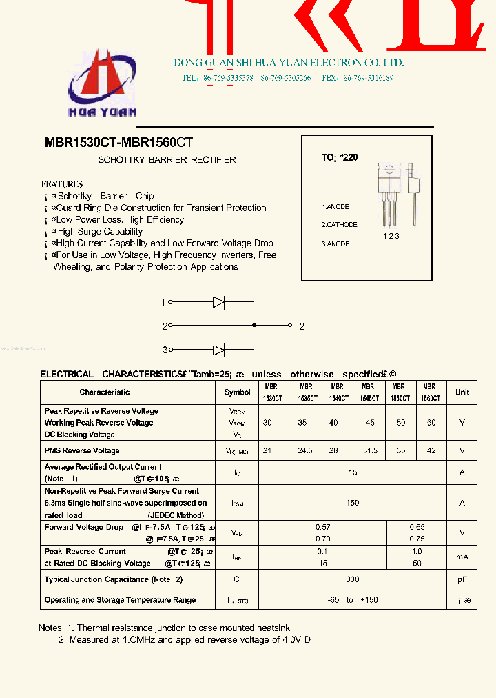 MBR1545CT_831092.PDF Datasheet