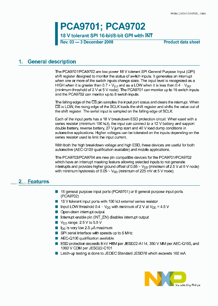PCA9701_831781.PDF Datasheet