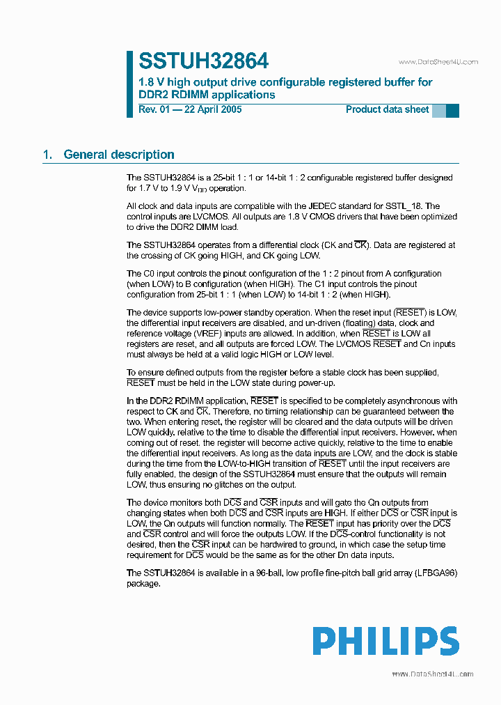 SSTUH32864_831987.PDF Datasheet