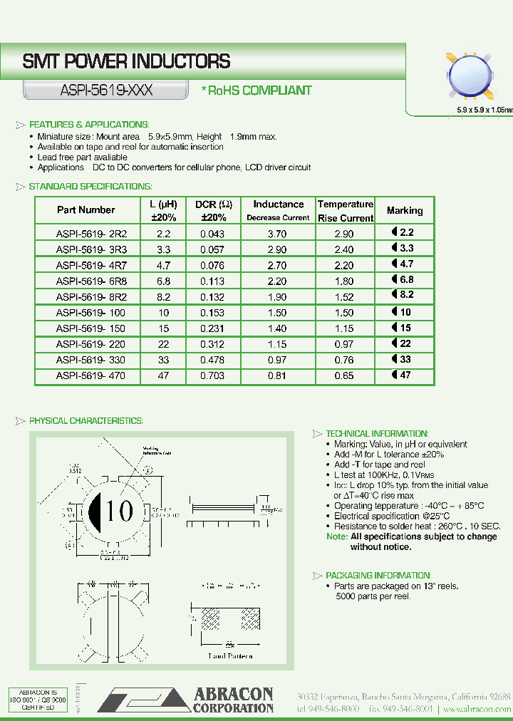 ASPI-5619-6R8_707930.PDF Datasheet