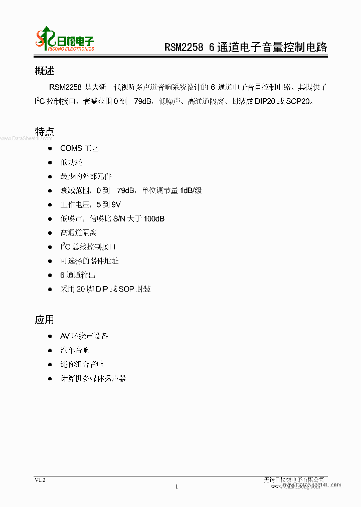 RSM2258_839645.PDF Datasheet