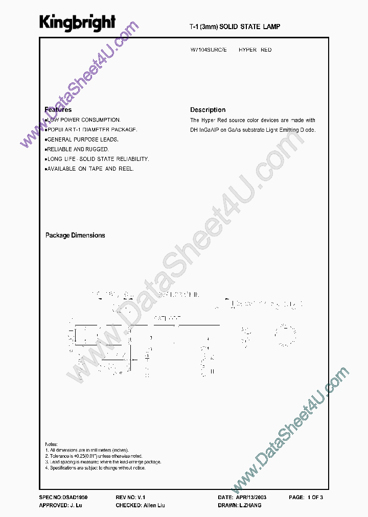 W7104SURE_840558.PDF Datasheet