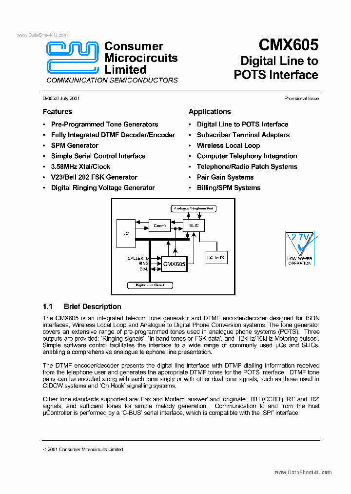 CMX605_840588.PDF Datasheet