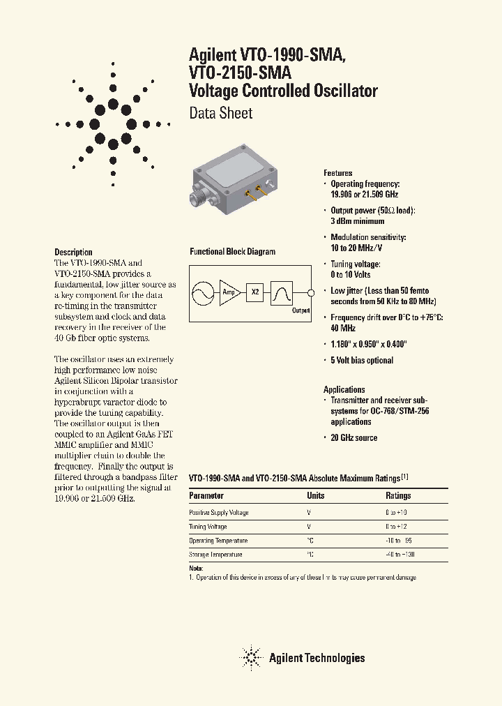VTO-2150_710737.PDF Datasheet