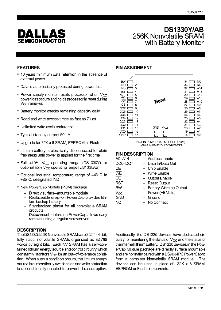 DS1330Y_711681.PDF Datasheet