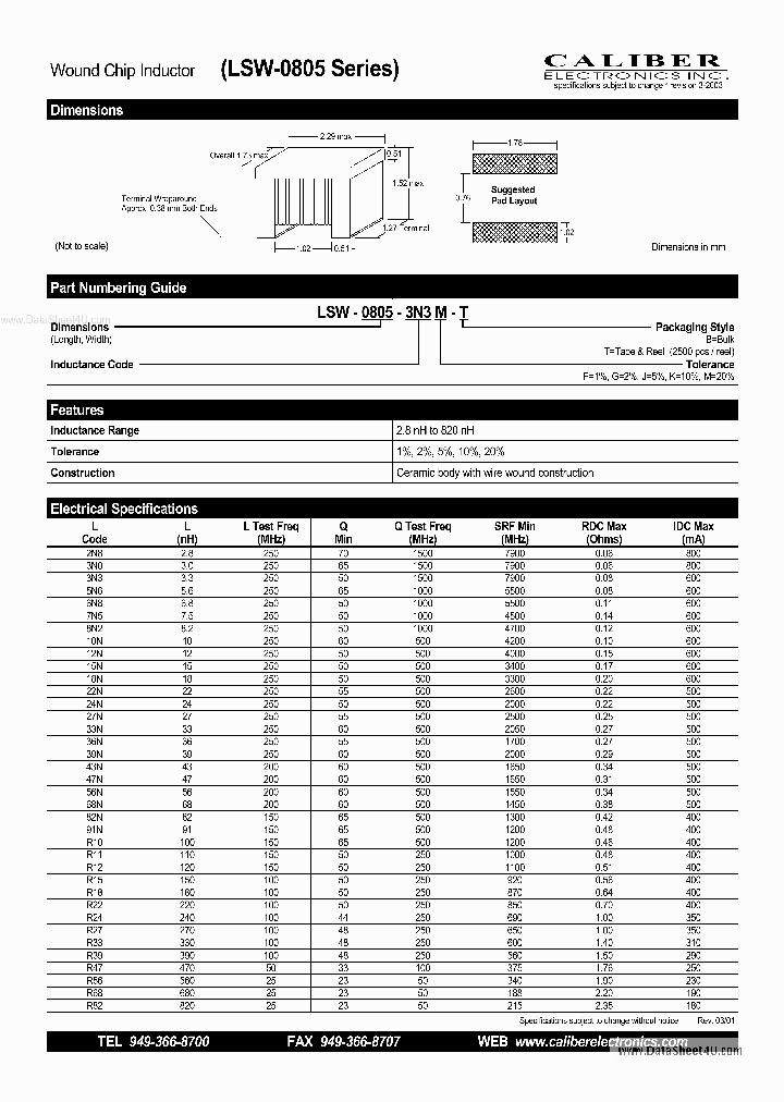LSW-0805_847367.PDF Datasheet