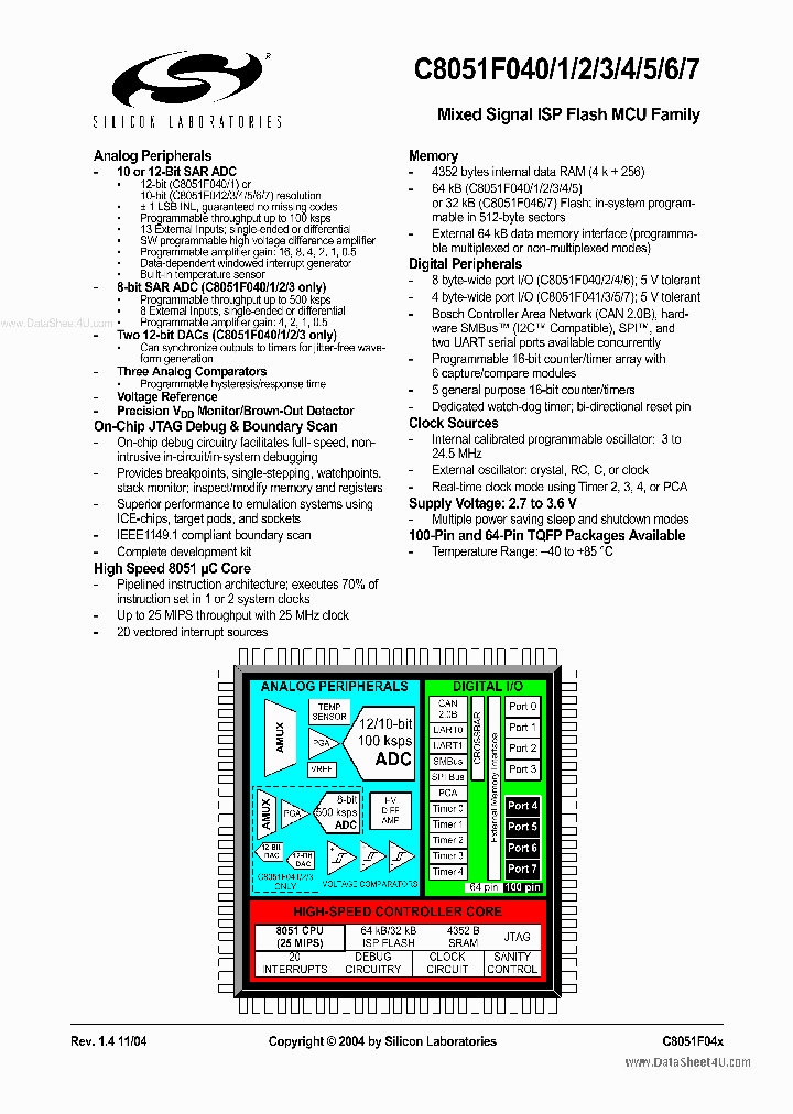 C8051F041_846914.PDF Datasheet
