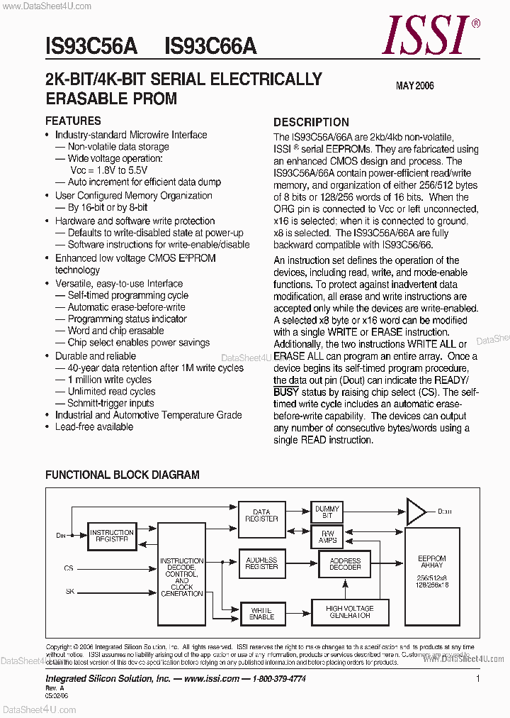IS93C66A_851464.PDF Datasheet