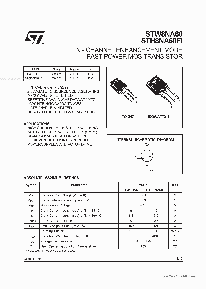 STW8NA60_856575.PDF Datasheet