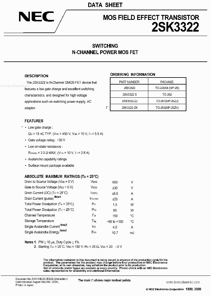 K3322_857069.PDF Datasheet