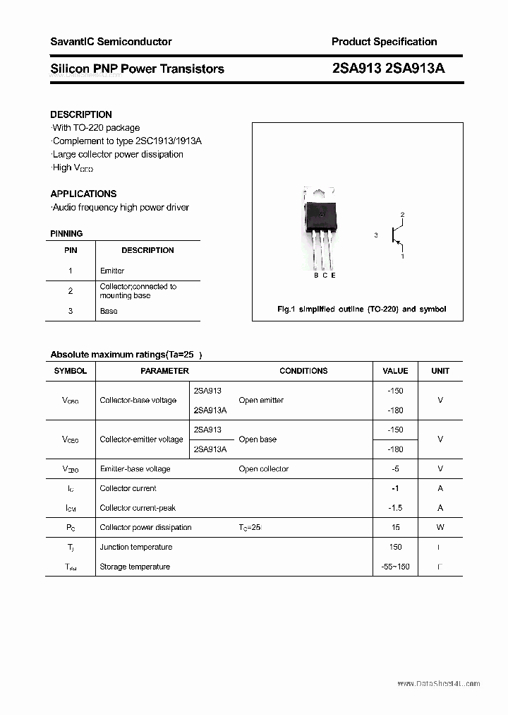 2SA913_856613.PDF Datasheet