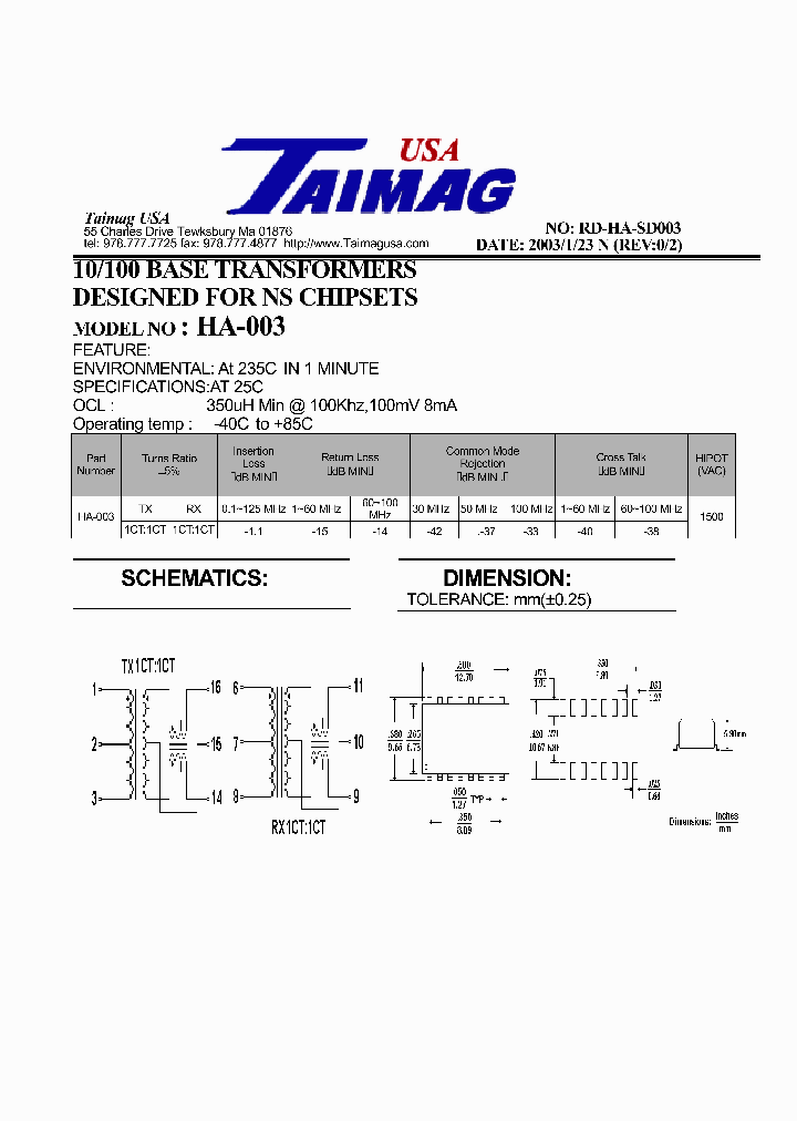 HA-003_713254.PDF Datasheet