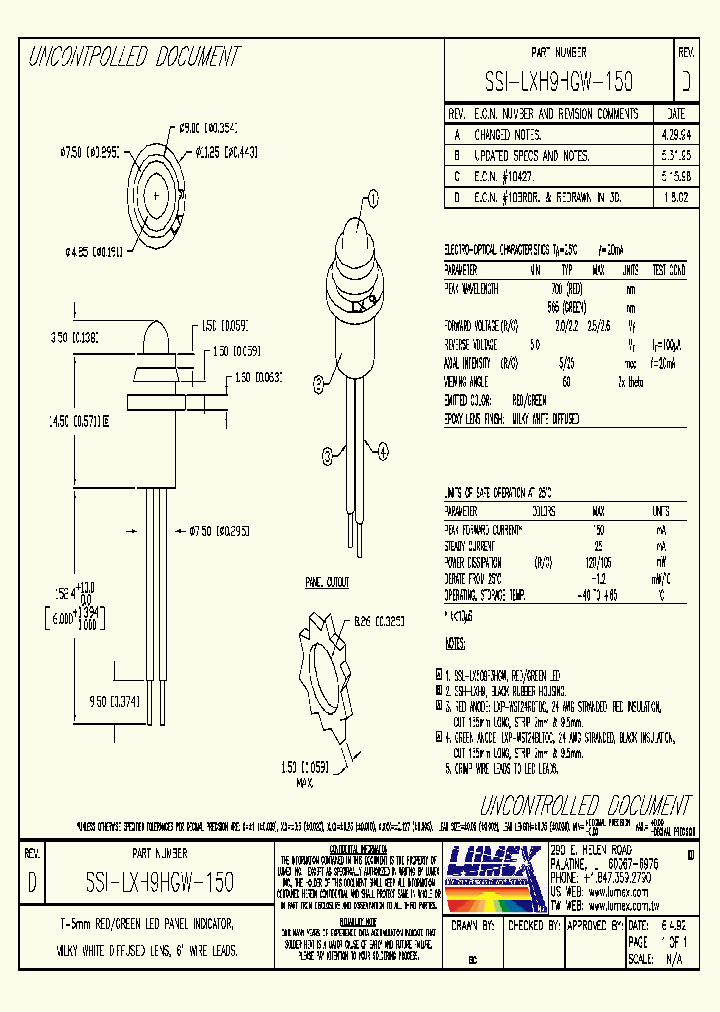 SSI-LXH9HGW-150_714398.PDF Datasheet