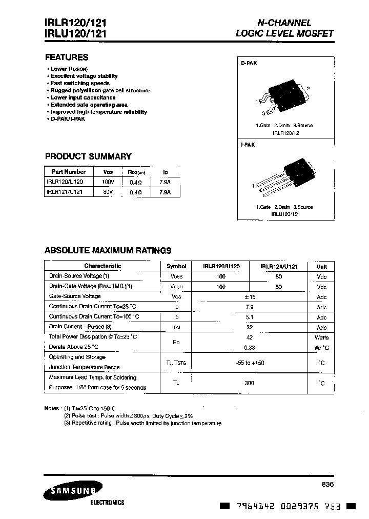 IRLR121_715631.PDF Datasheet