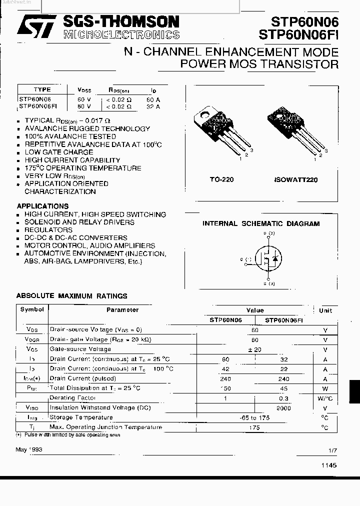 STP60N06_861352.PDF Datasheet
