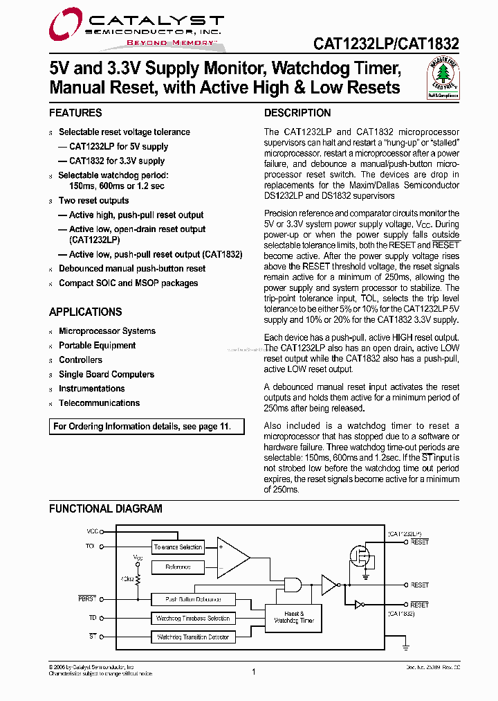 CAT1232LP_862367.PDF Datasheet