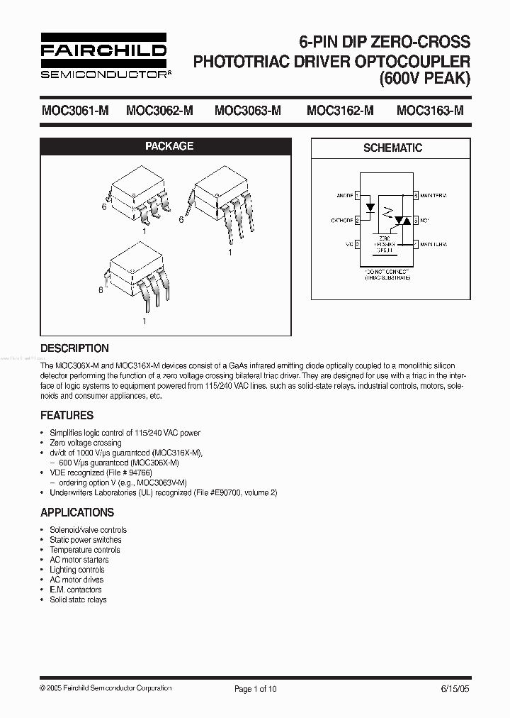 MOC3061-M_863708.PDF Datasheet
