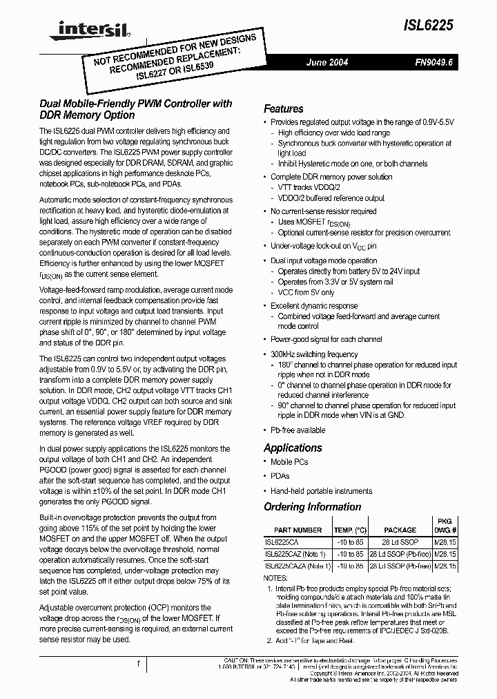 ISL6225_1108515.PDF Datasheet