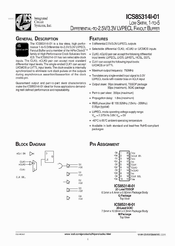 ICS5314I-01_865046.PDF Datasheet