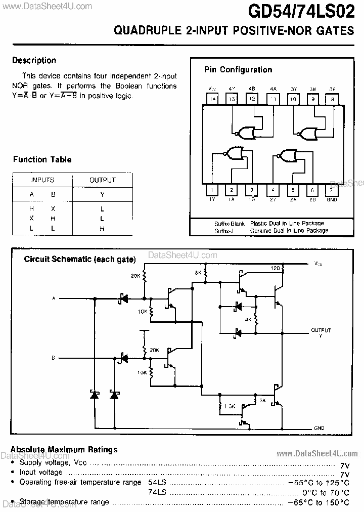 GD74LS02_874310.PDF Datasheet