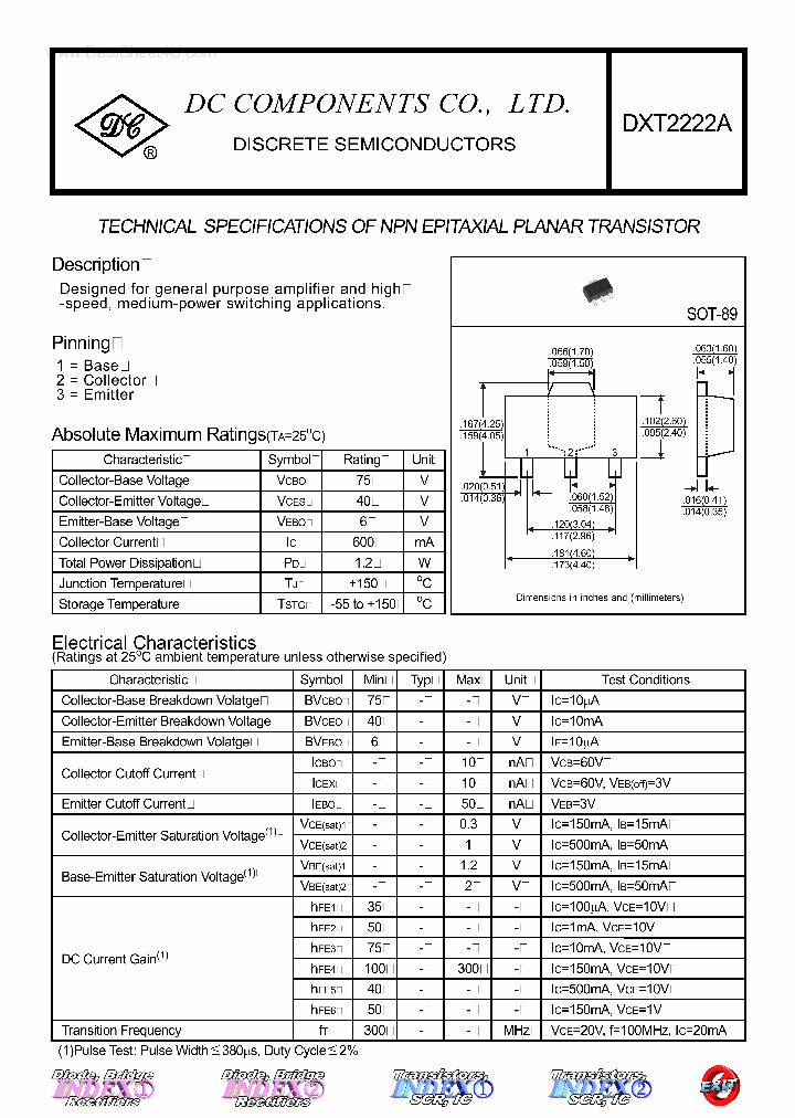 DXT2222A_868148.PDF Datasheet