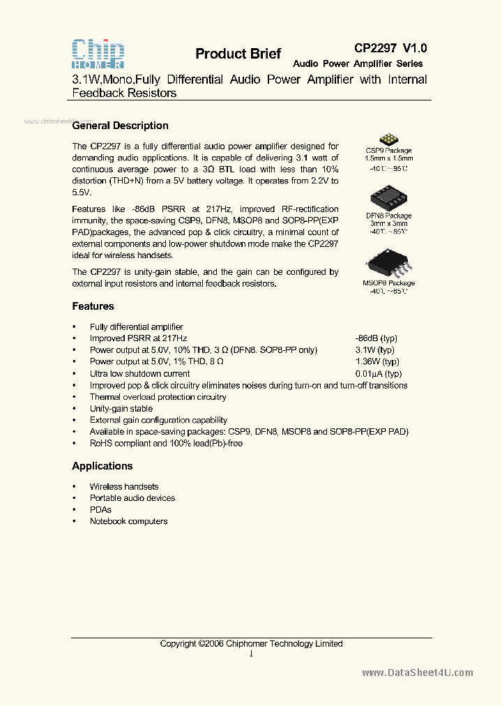 CP2297_874014.PDF Datasheet