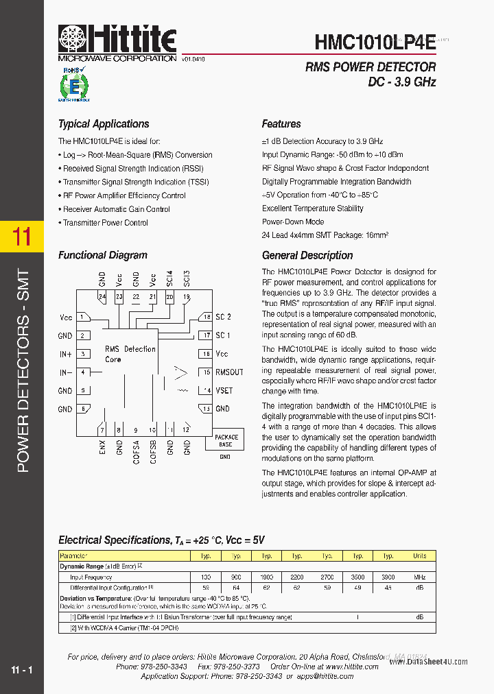 HMC1010LP4E_871256.PDF Datasheet