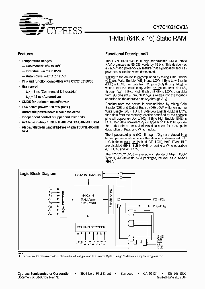 CY7C1021CV33-8ZC_1147659.PDF Datasheet