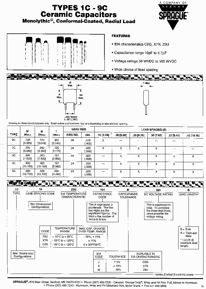 1C10Z5U104M050B_876398.PDF Datasheet