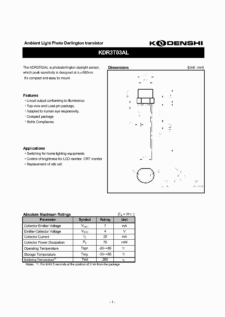KDR3T03AL_1154646.PDF Datasheet