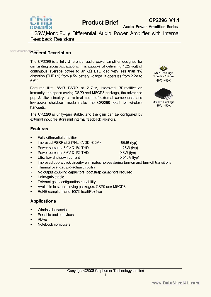 CP2296_874013.PDF Datasheet