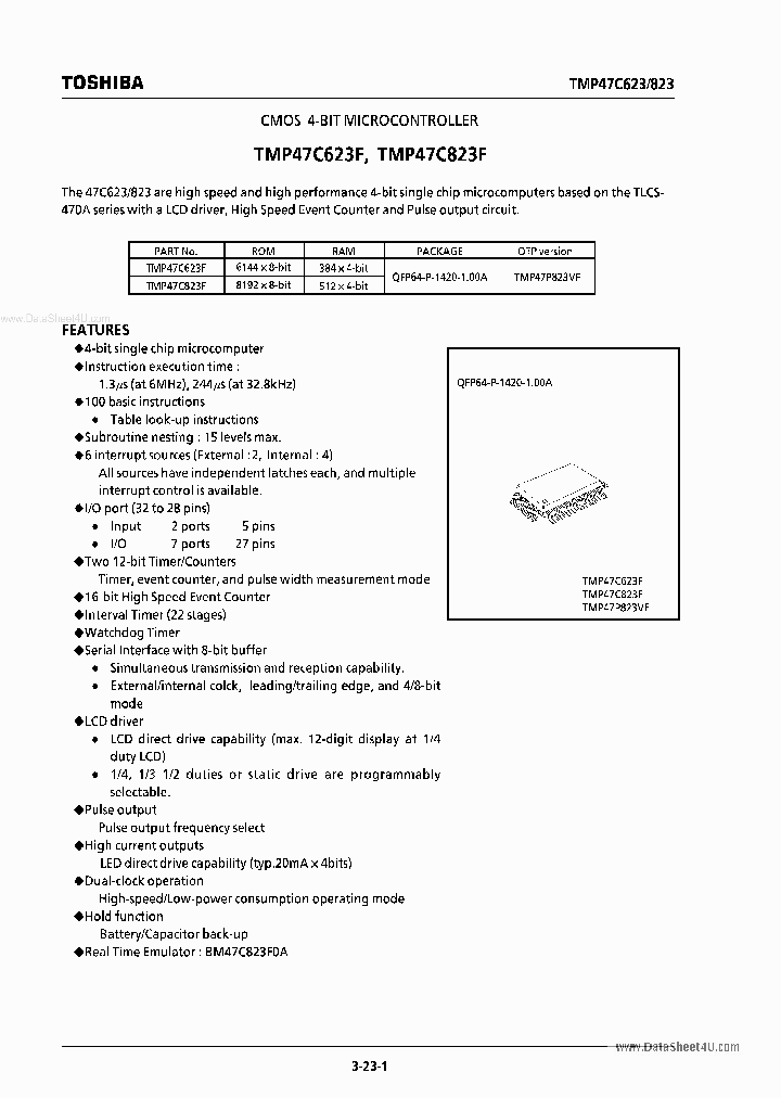 TMP47C623F_872011.PDF Datasheet