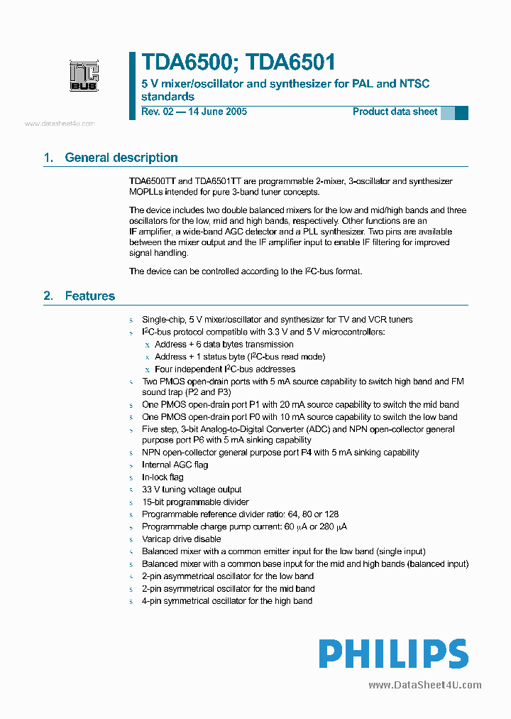 TDA6500_885487.PDF Datasheet