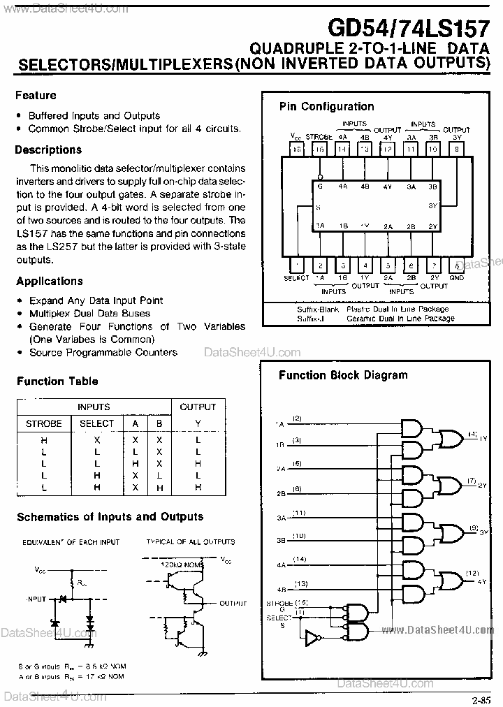 GD74LS157_872910.PDF Datasheet