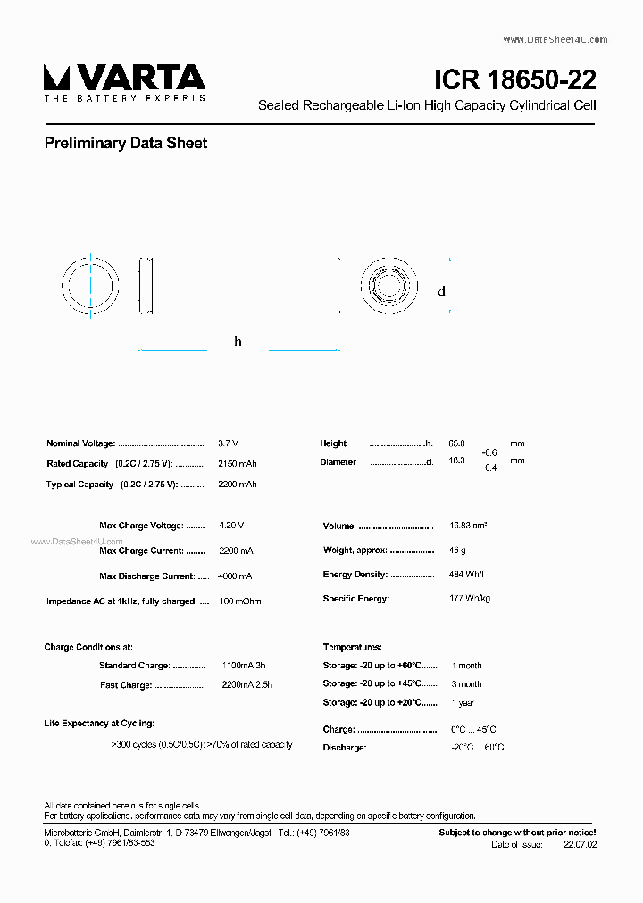 ICR18650-22_874676.PDF Datasheet